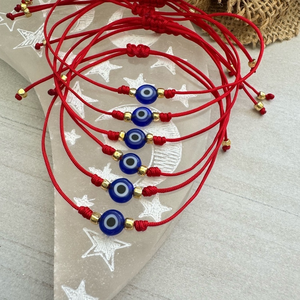 Red String Evil Eye Bracelets - Picture 3 of 3